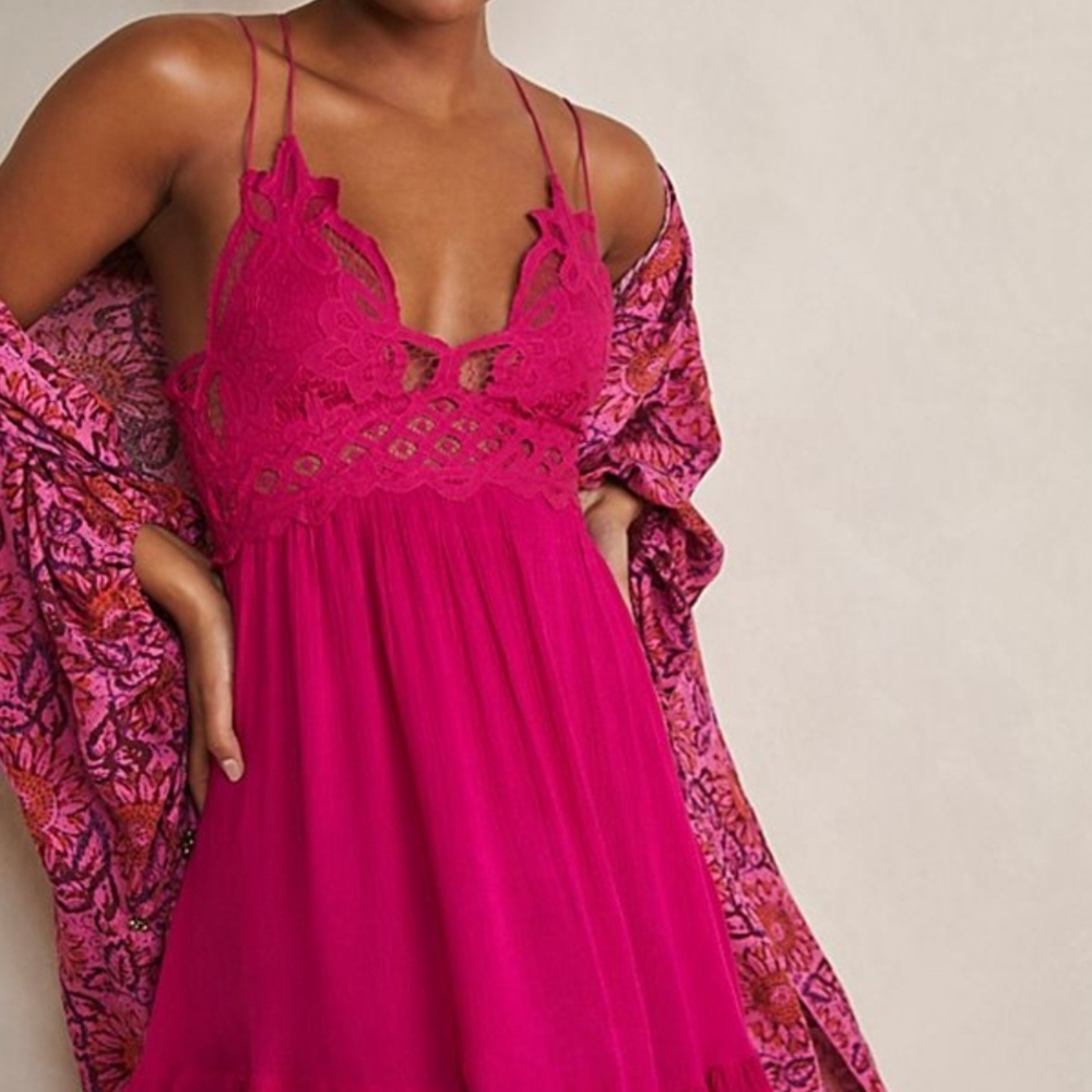 Free People Adella Dress In Rose Hypnotic